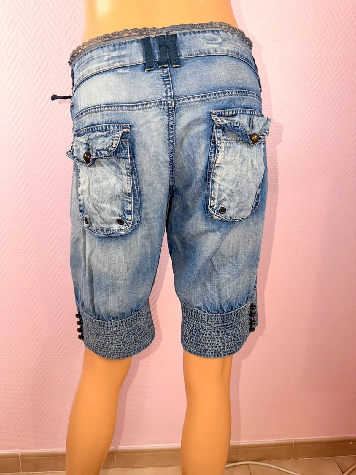 Short de verão feminino Guess jeans tamanho 29 – photo 4